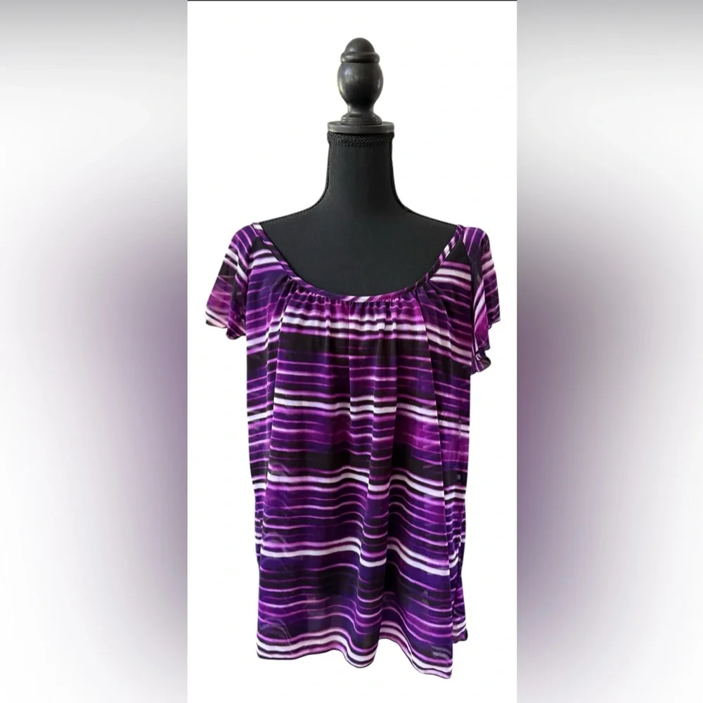 Worthington: Brushed Purple Women's Top